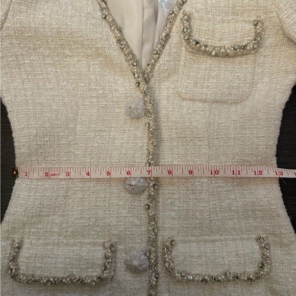 Self-Portrait White Tweed Dress - Picture 10 of 15